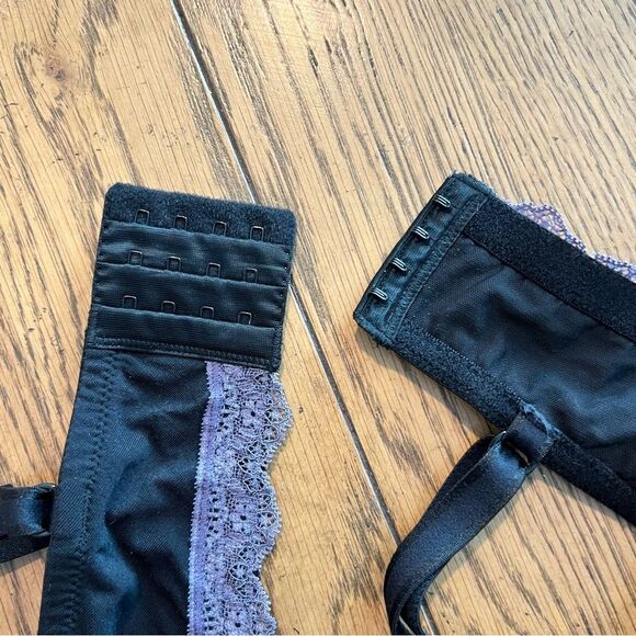 Adore Me Women's Bra Plus Contour Full Coverage Black/Purple Lace Sz. 44E (DD) - Picture 9 of 14